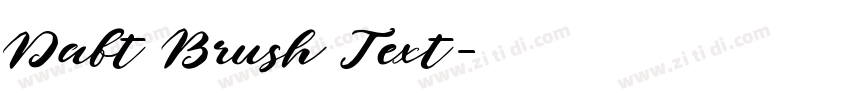 Daft Brush Text字体转换